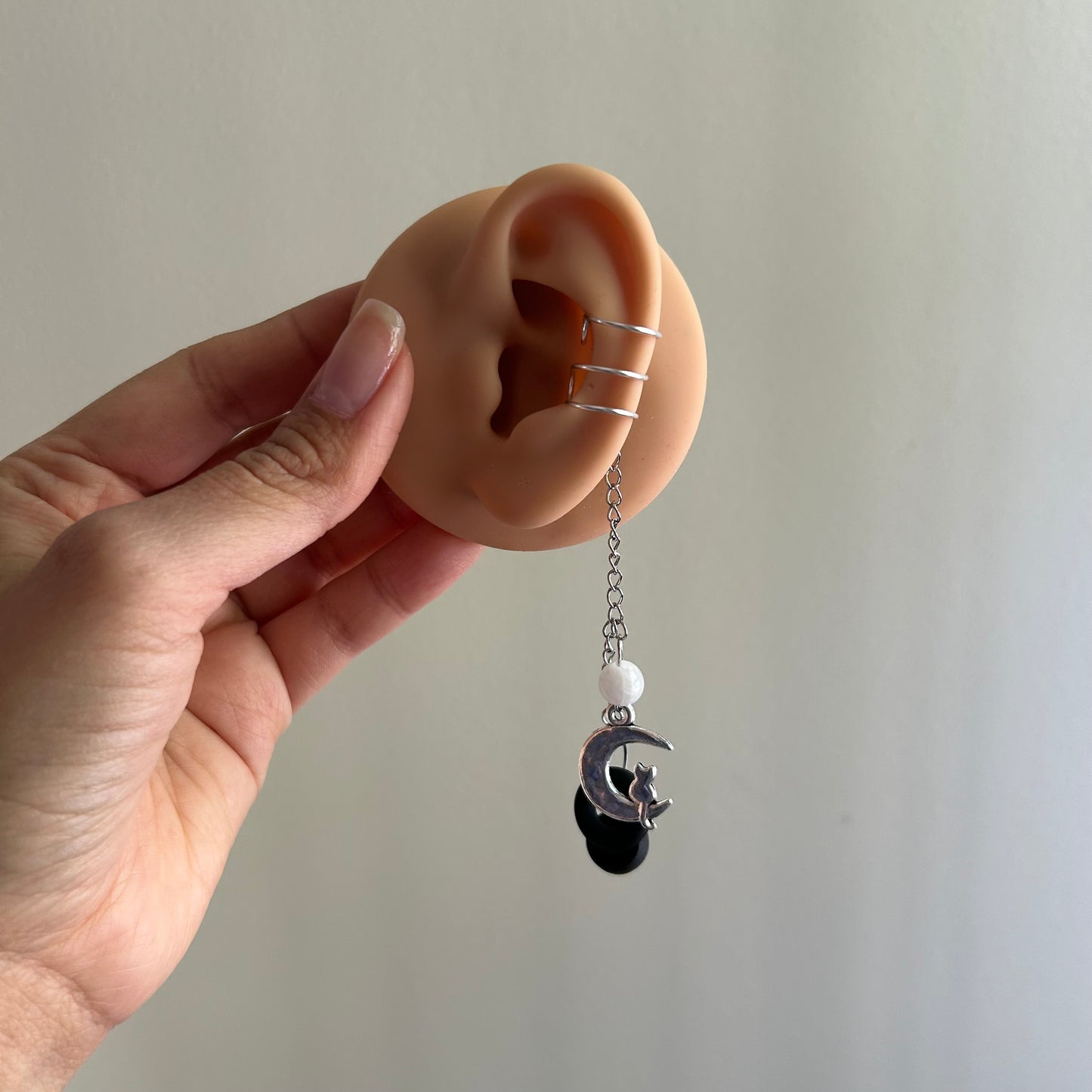 Moonstone Cat LOOP Earplug Ear Cuffs *LOOPS NOT INCLUDED *