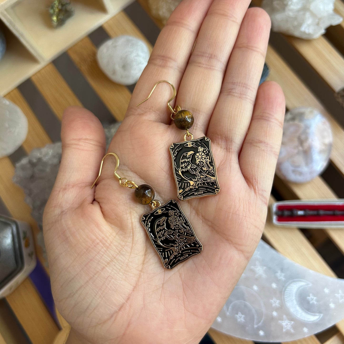 Death Tarot Card Earrings