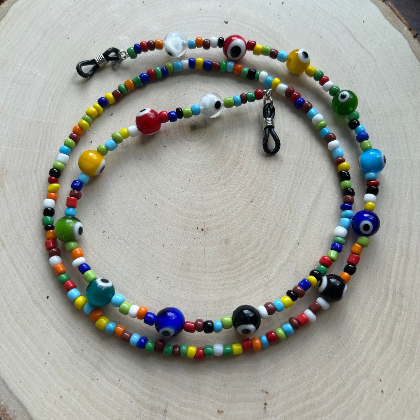 Beaded Evil Eye Glasses Chain