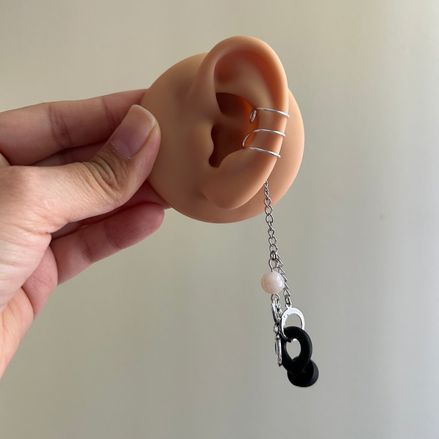 Flower Agate Fairy LOOP Ear Plug Ear Cuffs *LOOPS NOT INCLUDED*