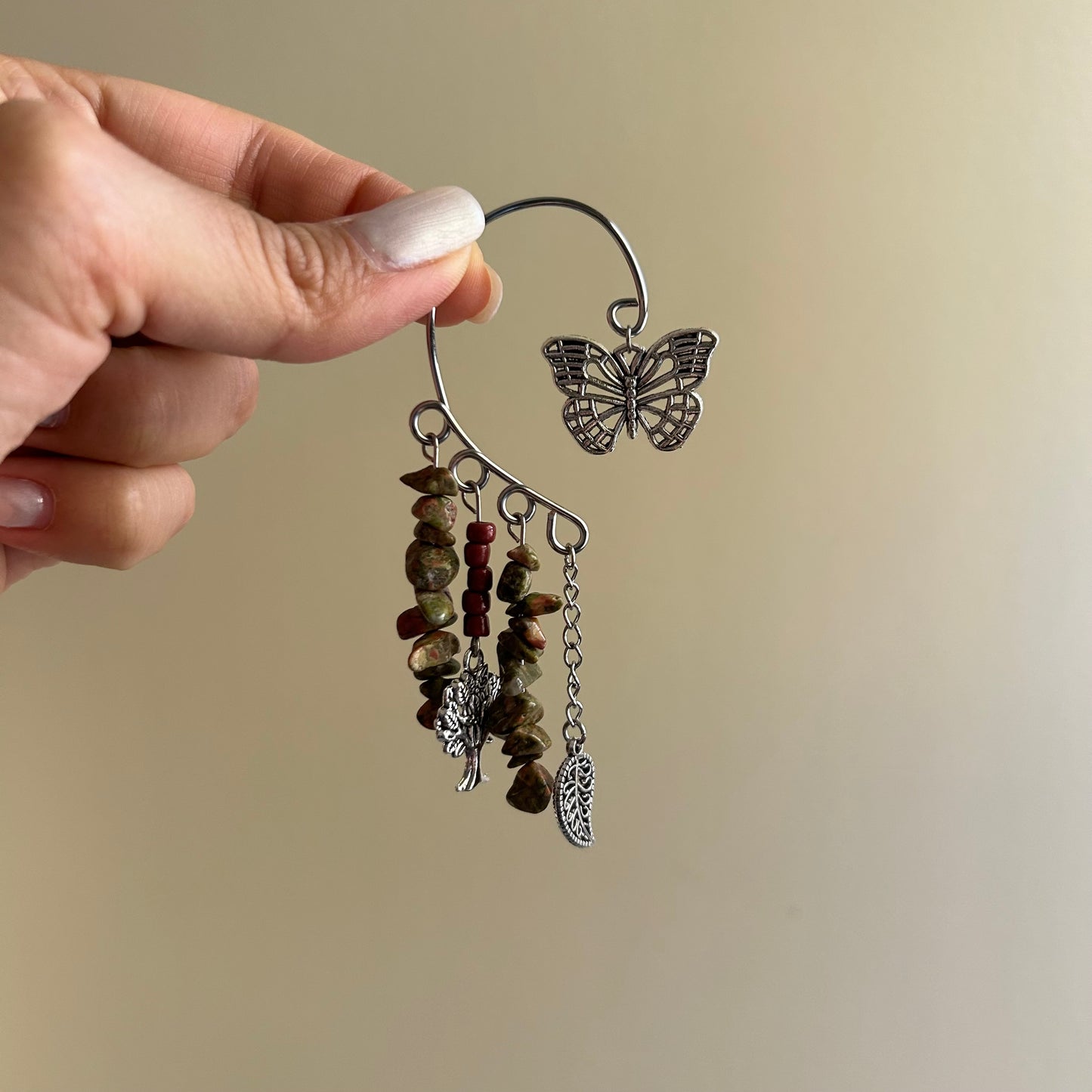 Unakite Harmony Ear Cuffs
