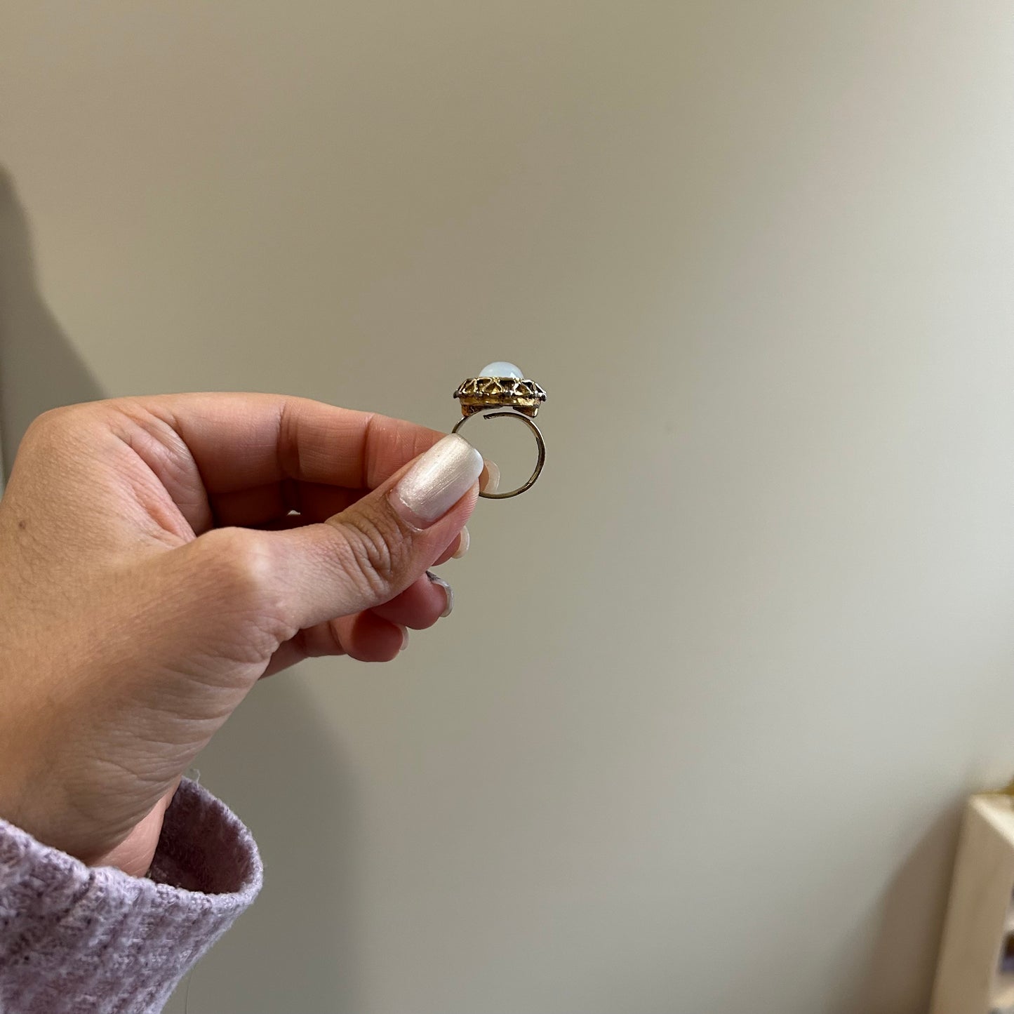 Vintage Moonstone Ring (Adjustable)