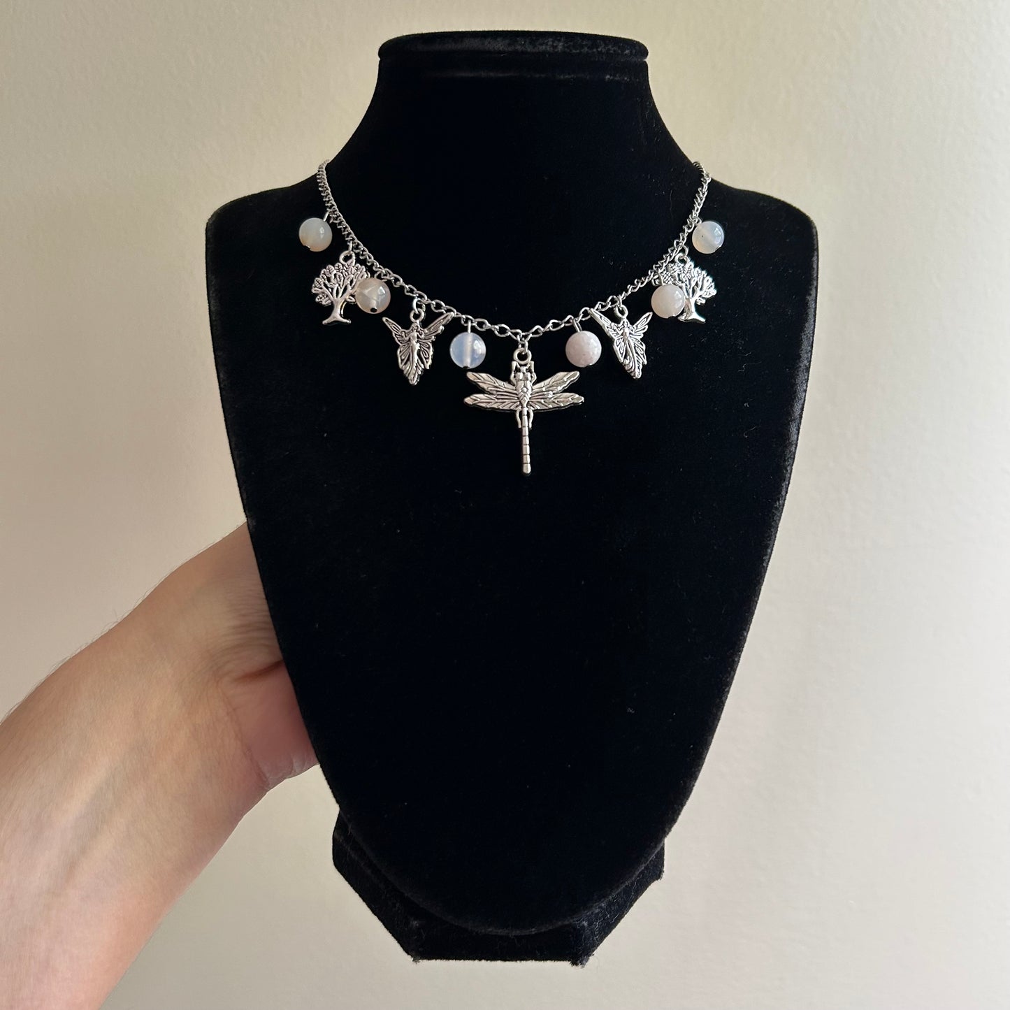 Flower Agate Fairy Necklace