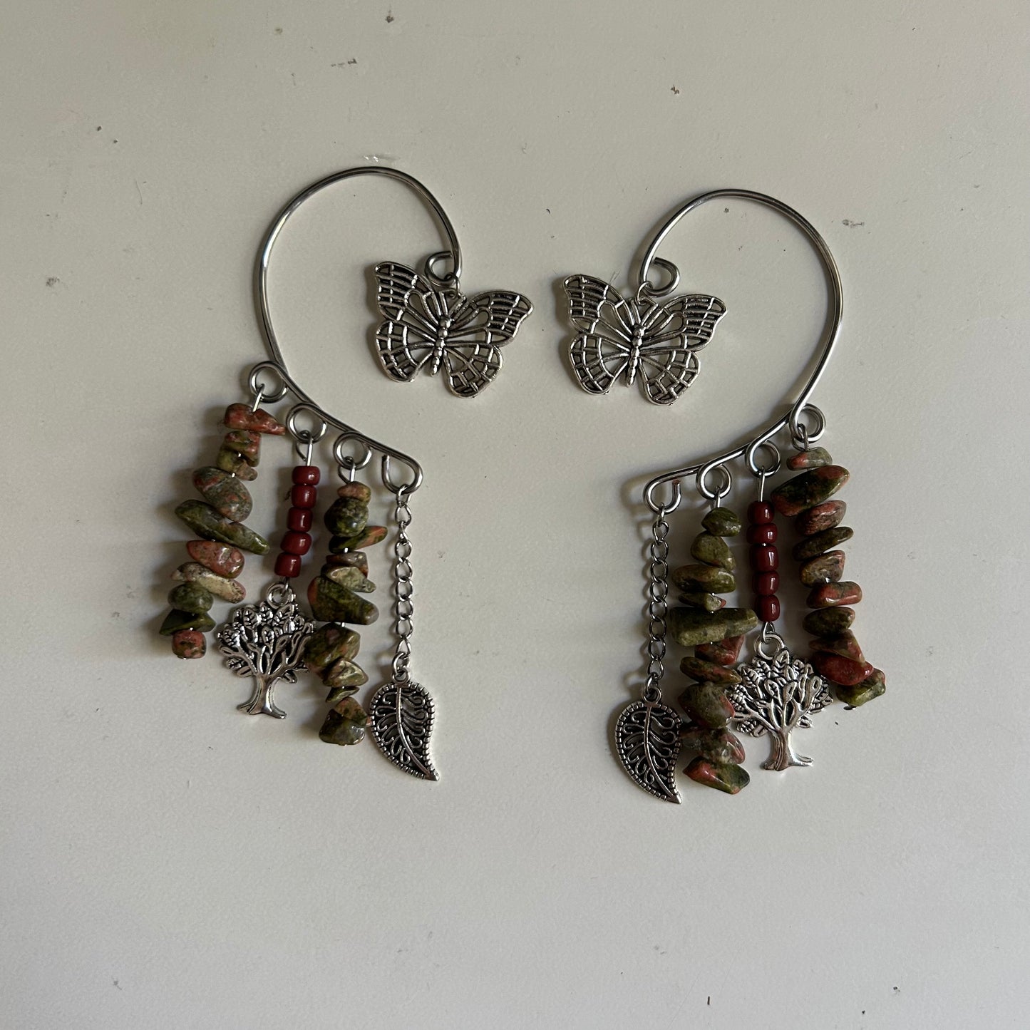 Unakite Harmony Ear Cuffs