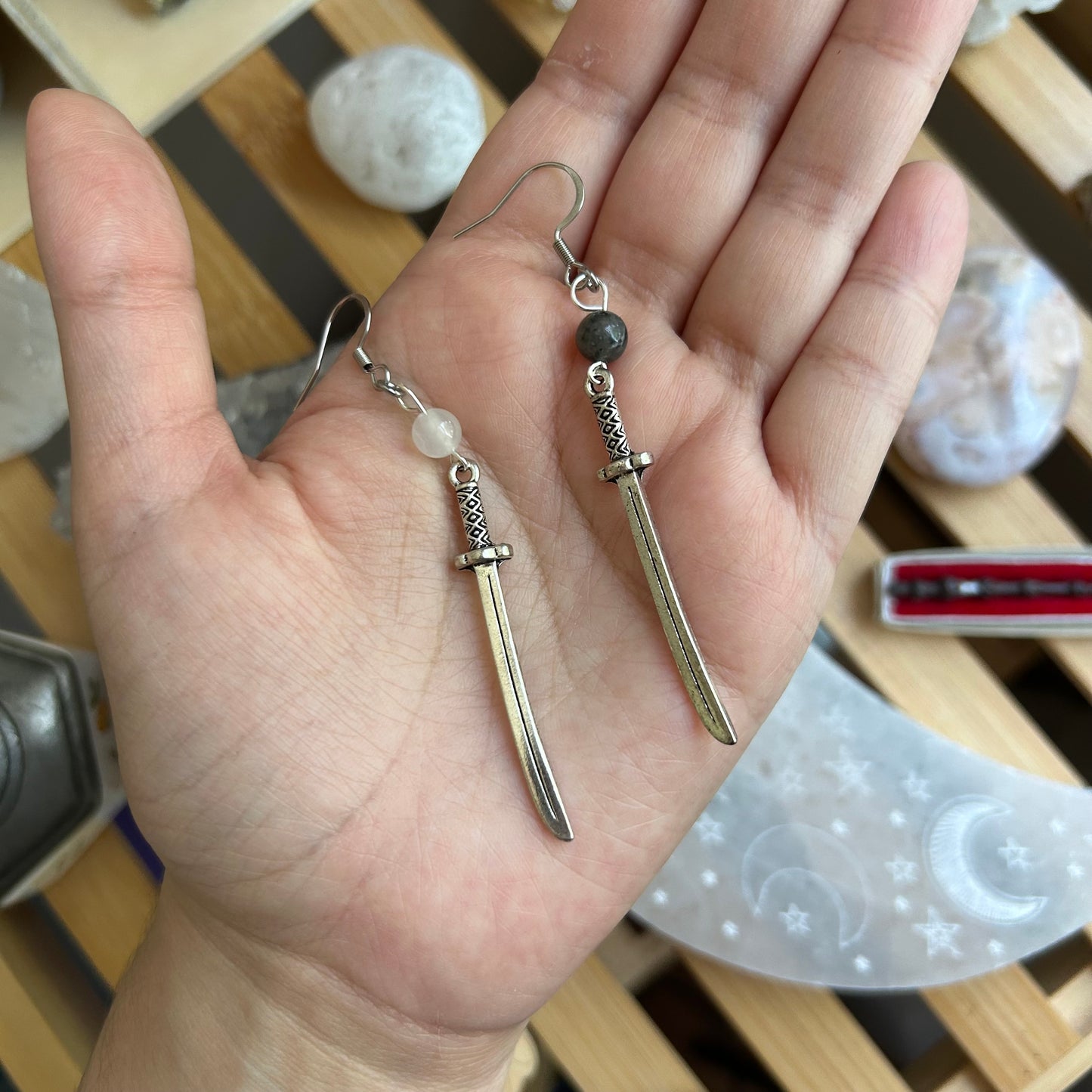 Dichotomy Sword Earrings