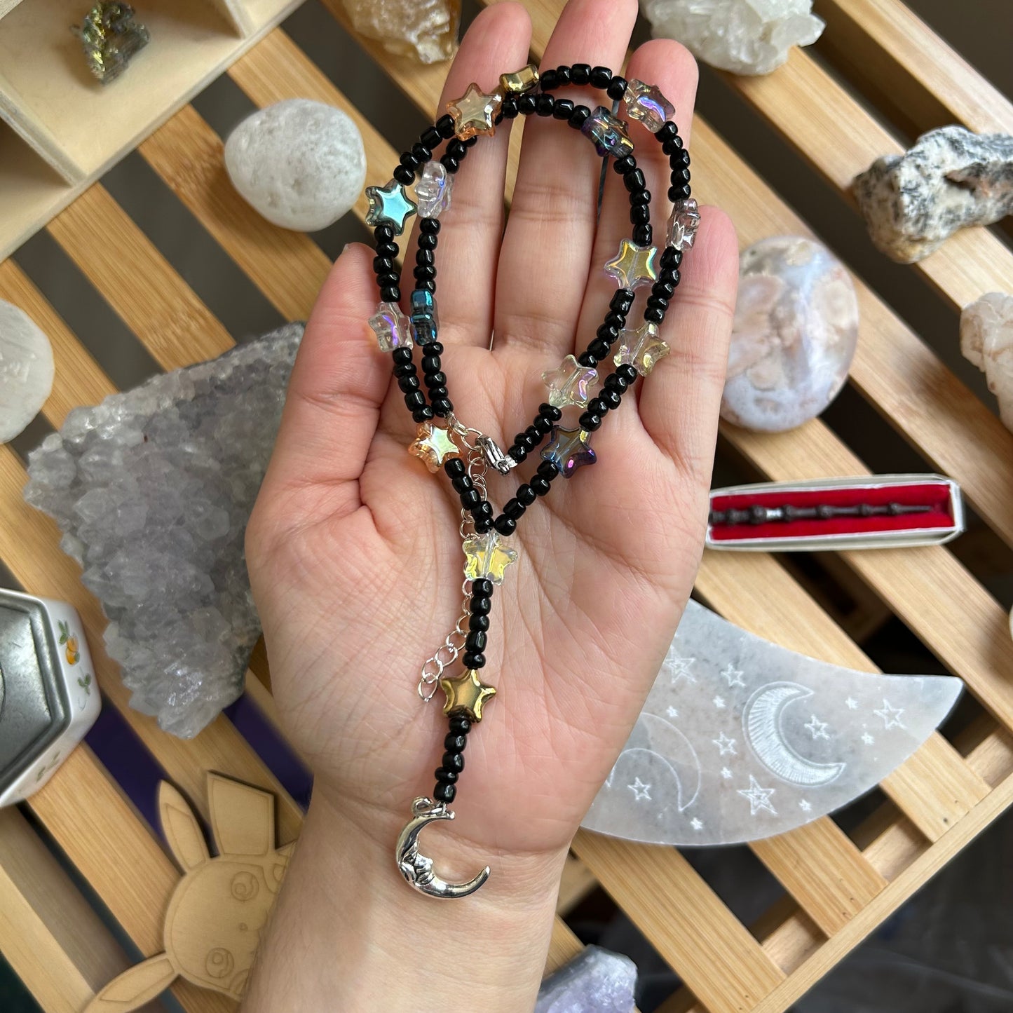 Starry Beaded Necklace