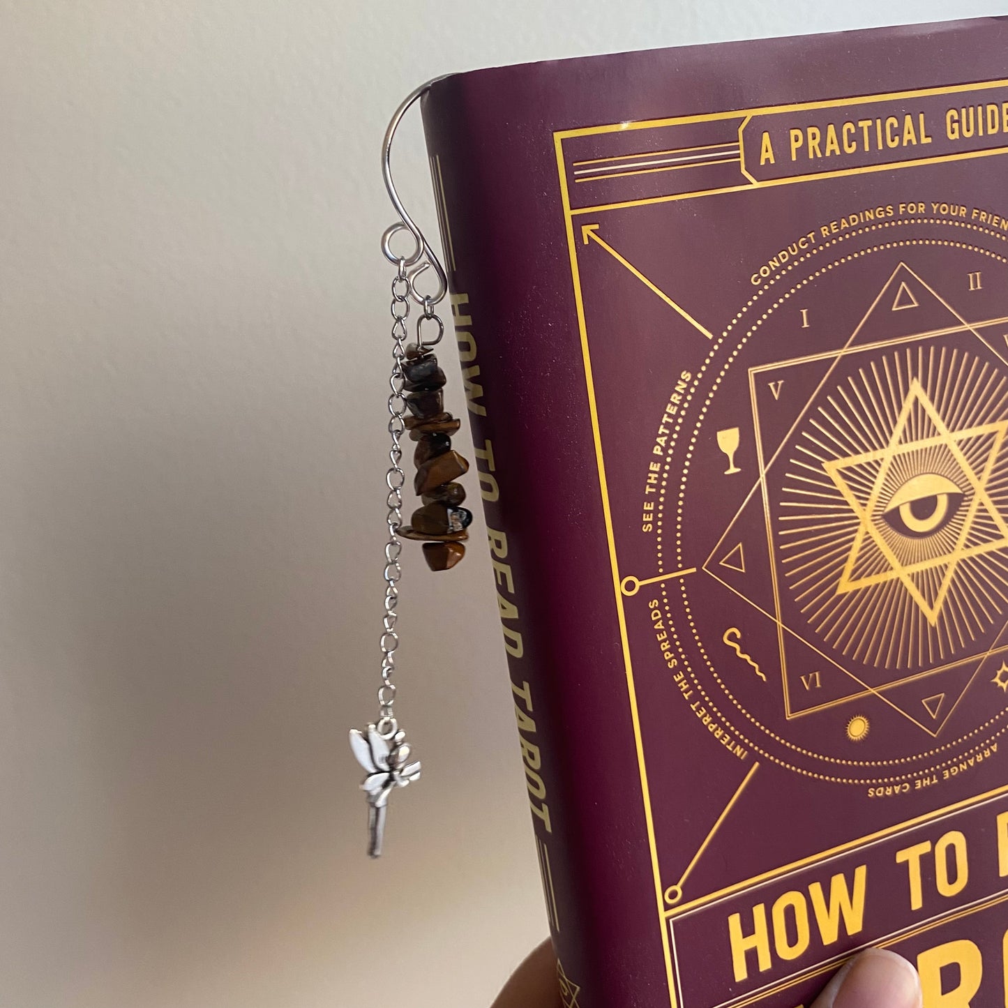 Tigers Eye Fairy Bookmark