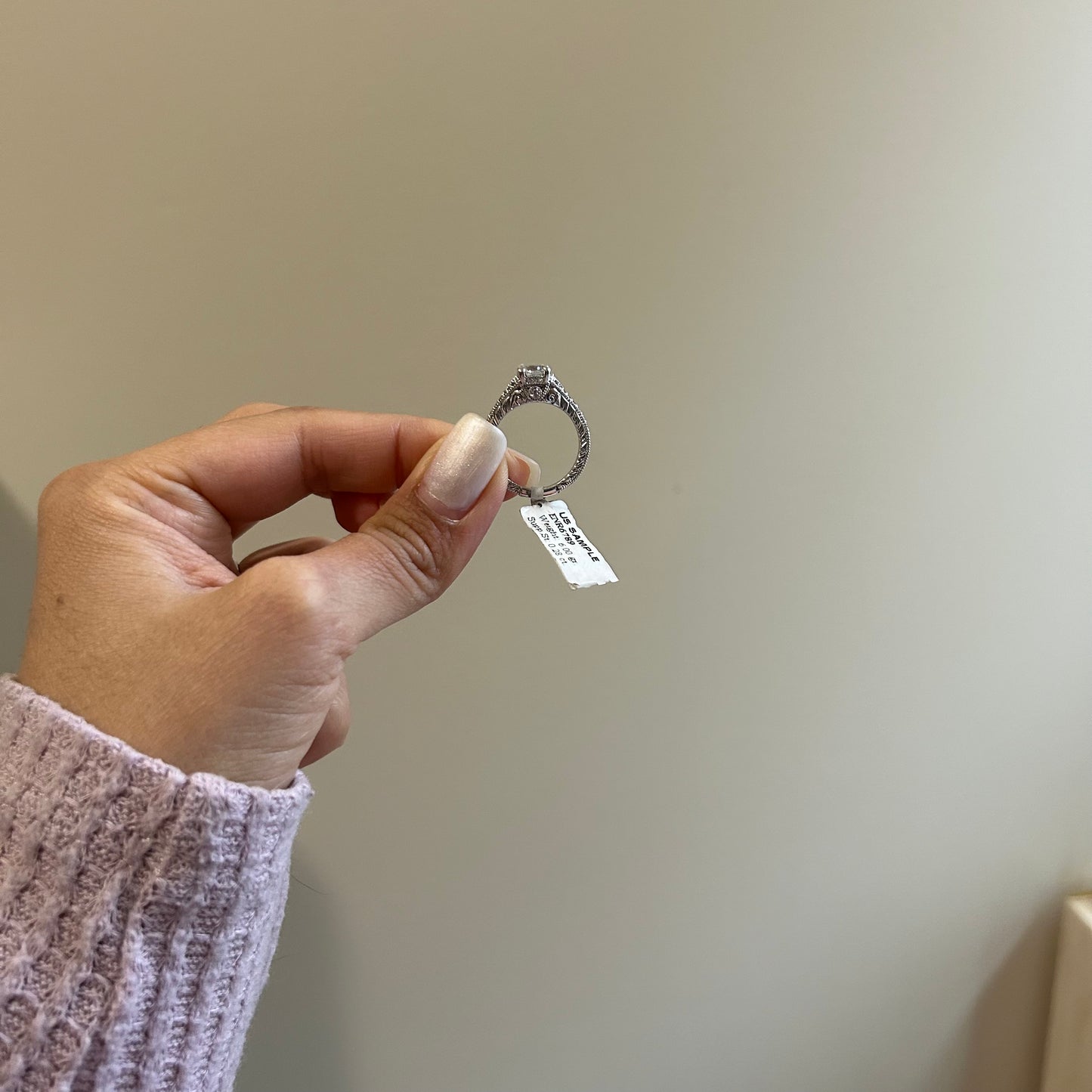 Unique Sample Sale Engagement Ring (Size US 6.25)