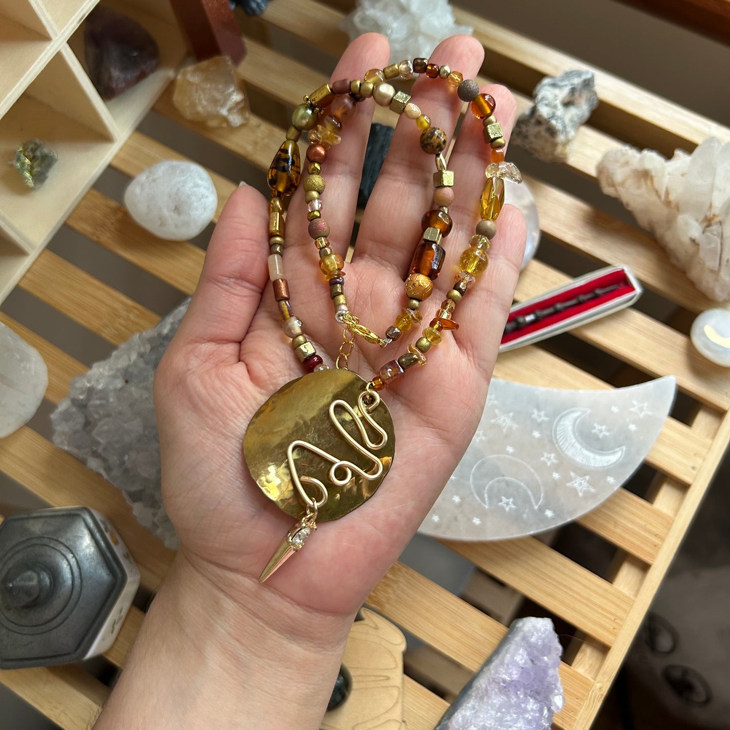 Bead Bucket Necklace 171