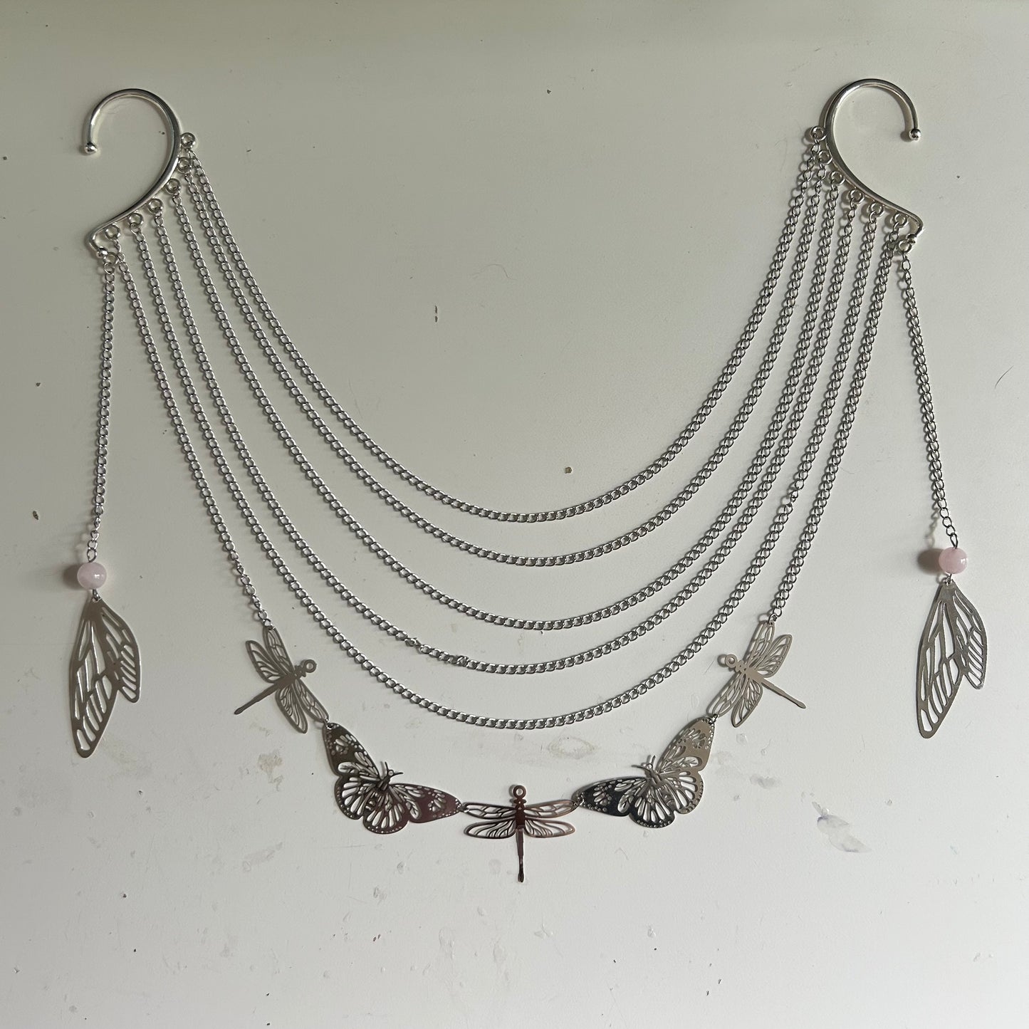 Bug Queen Veil Ear Cuffs