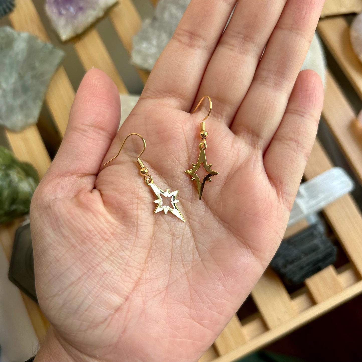 Gold Star Earrings