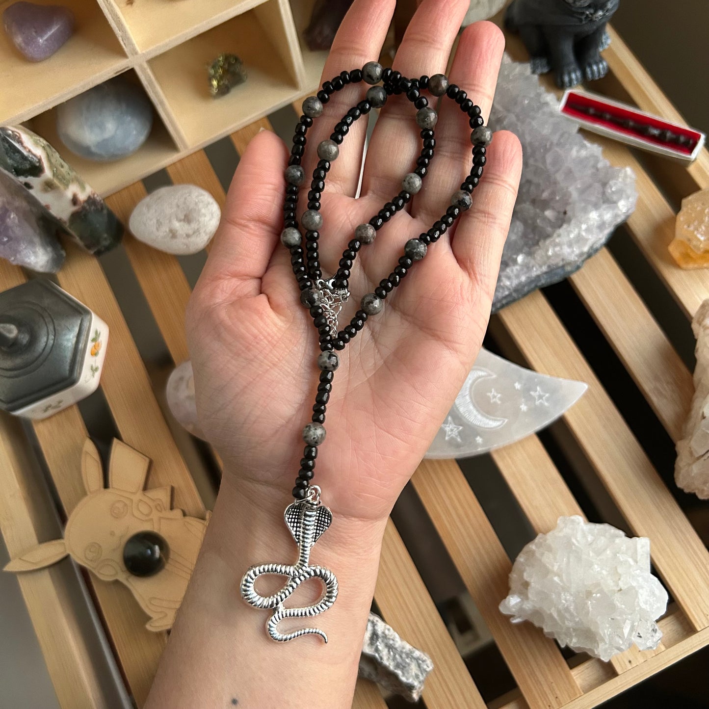 Cobra Lariat Necklace