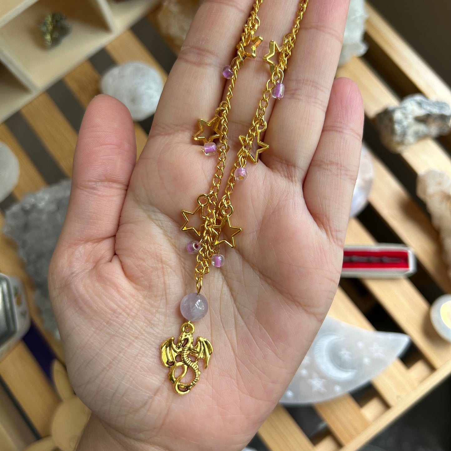 Amethyst Dragon Necklace
