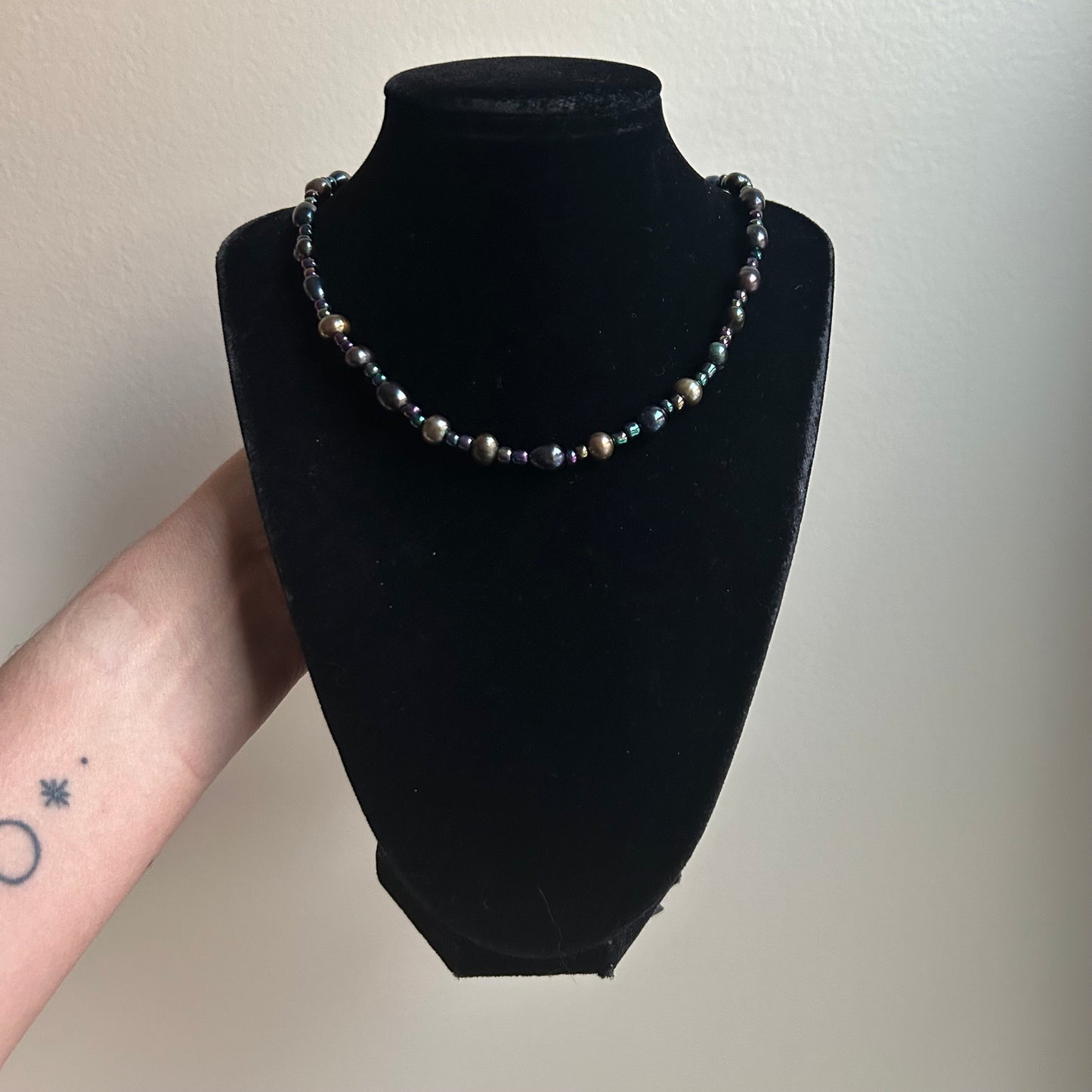 Dyed Freshwater Pearl Beaded Necklace