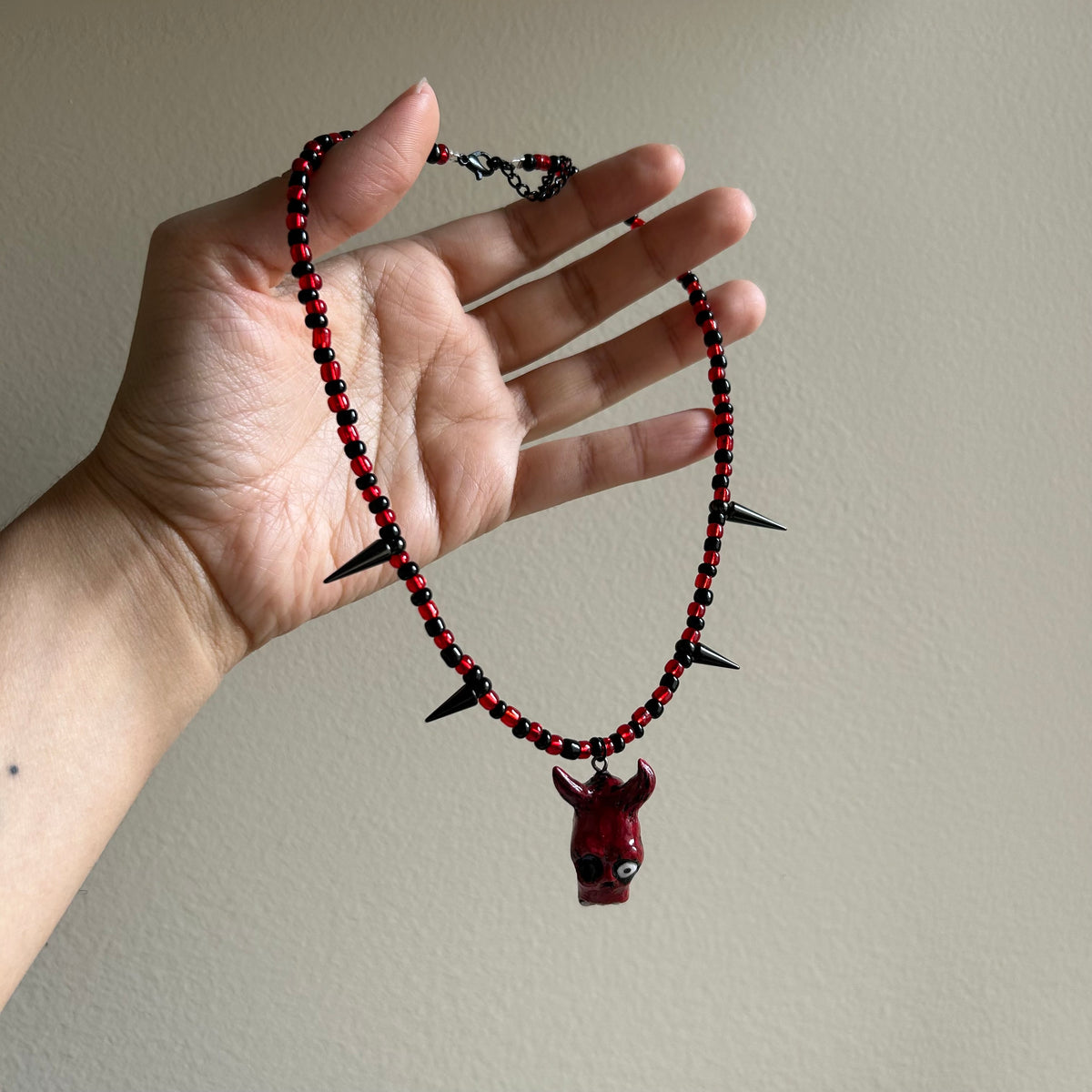 Devilish Beaded Necklace