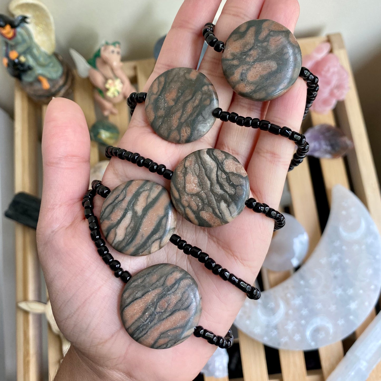 Zebra Jasper Beaded Choker