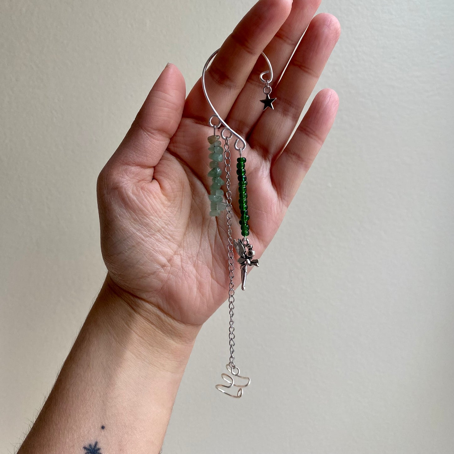 Green Fairy Ear Cuffs