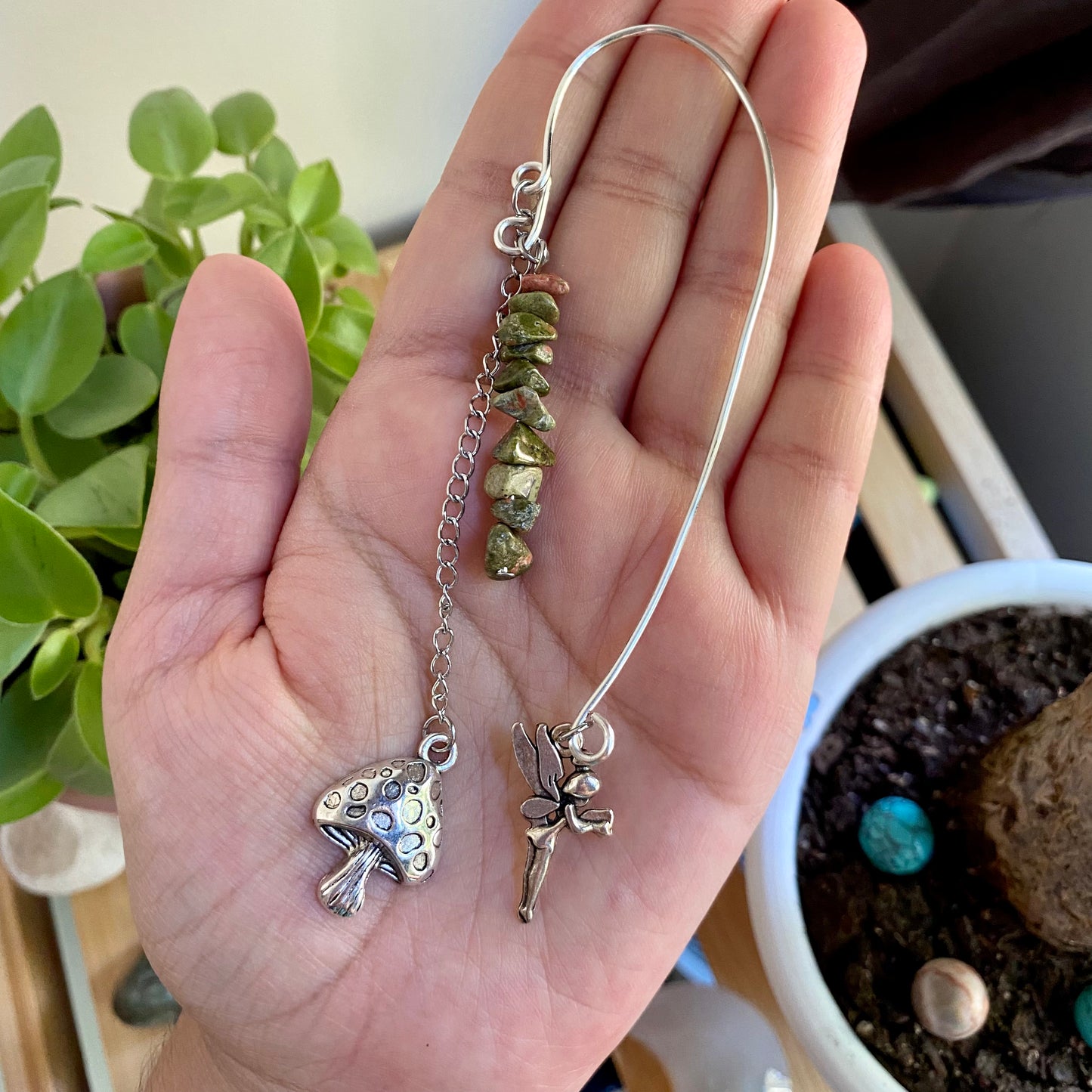 Mushroom Unakite Bookmark