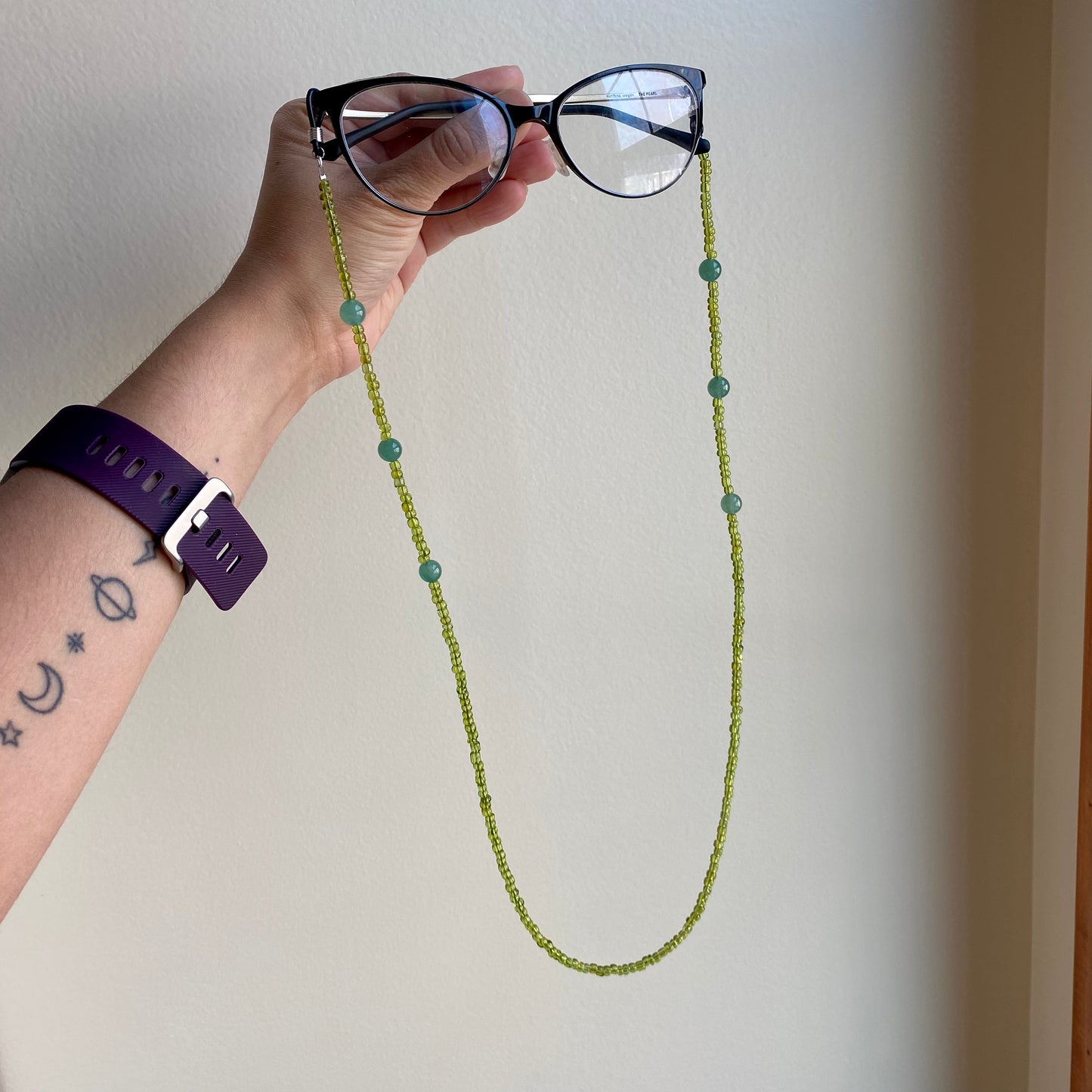 Green Aventurine Glasses Chain
