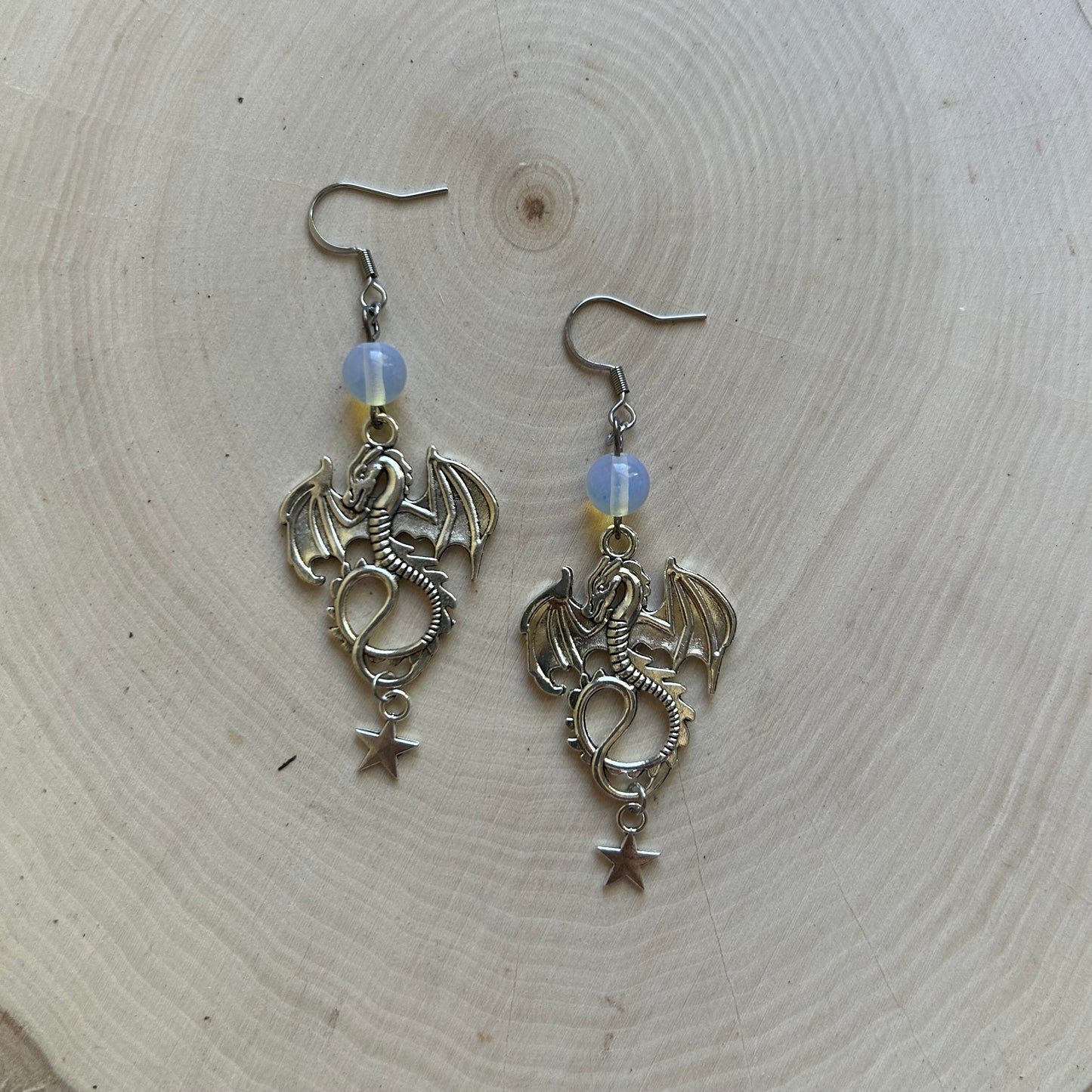 Opalite Dragon Earrings