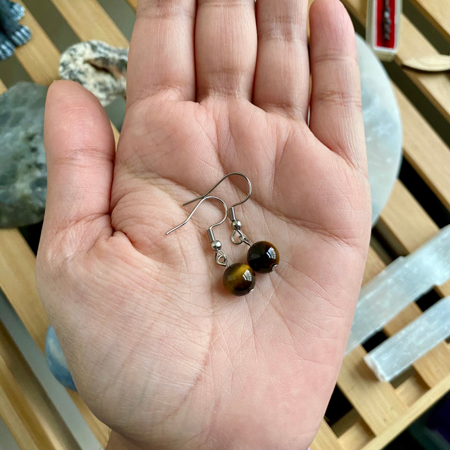 Tigers Eye Earrings