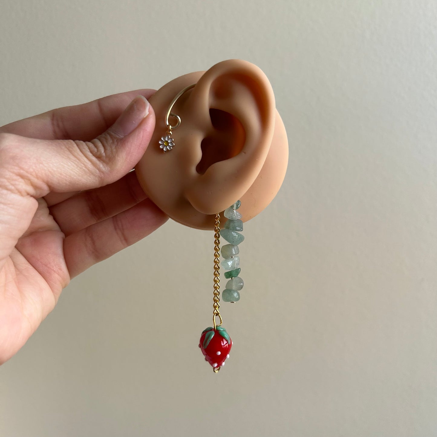 Strawberry Ear Cuffs