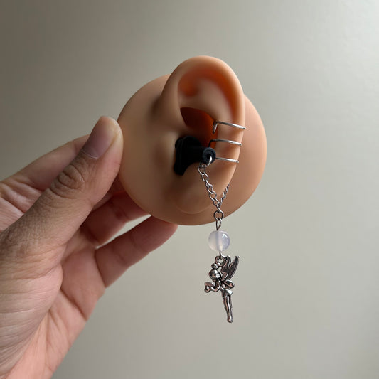 Flower Agate Fairy Ear Plug Ear Cuffs