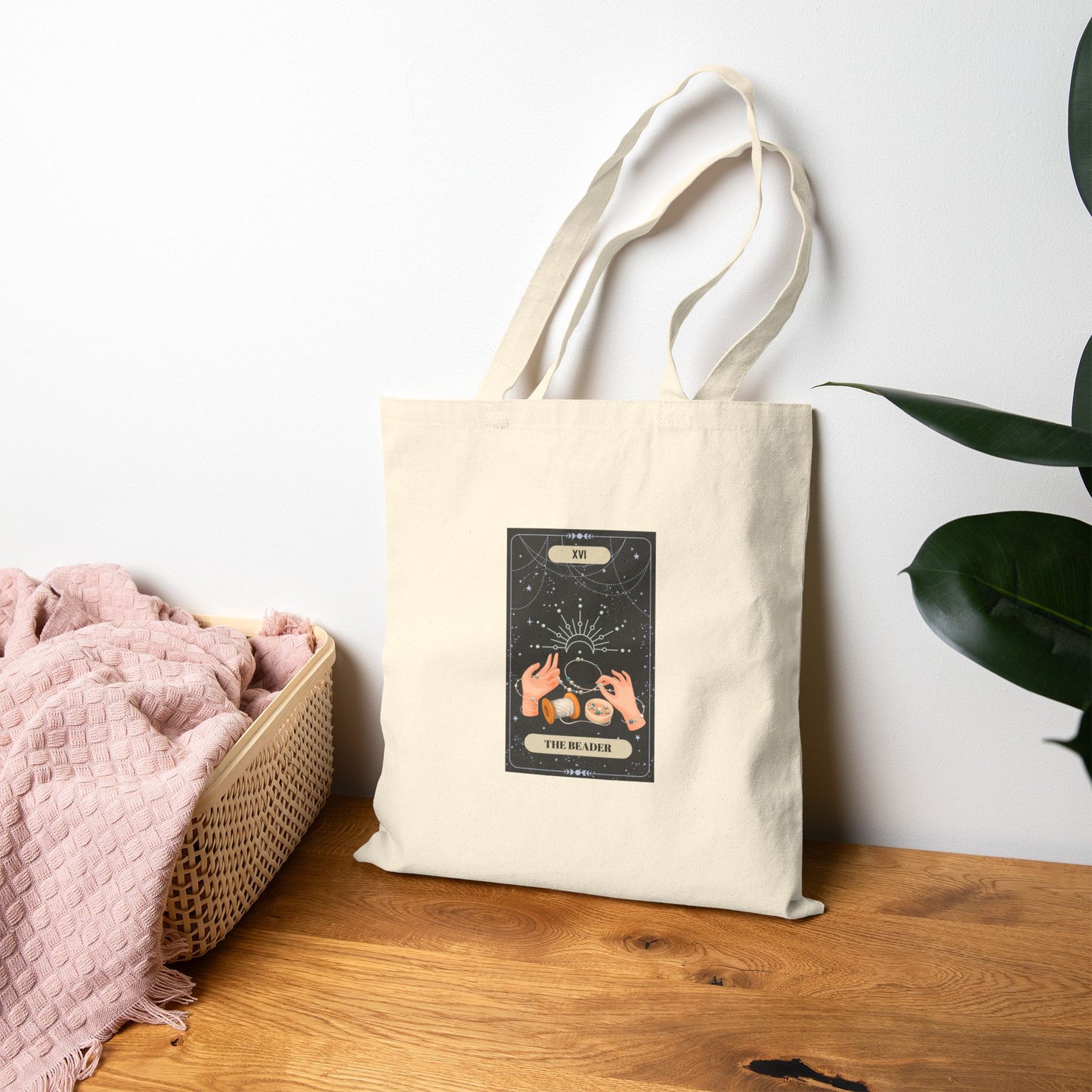 "The Beader" Tarot Card Tote Bag