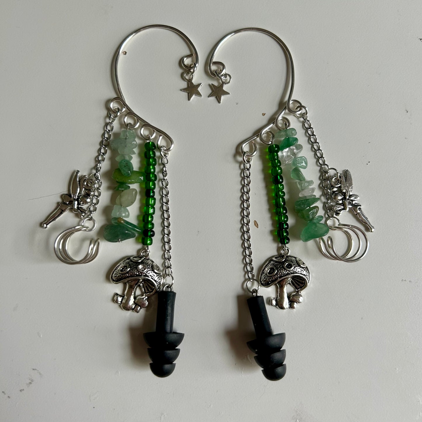 Fairy Mushroom Earplug Ear Cuffs