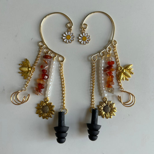Honeybee Earplug Ear Cuffs