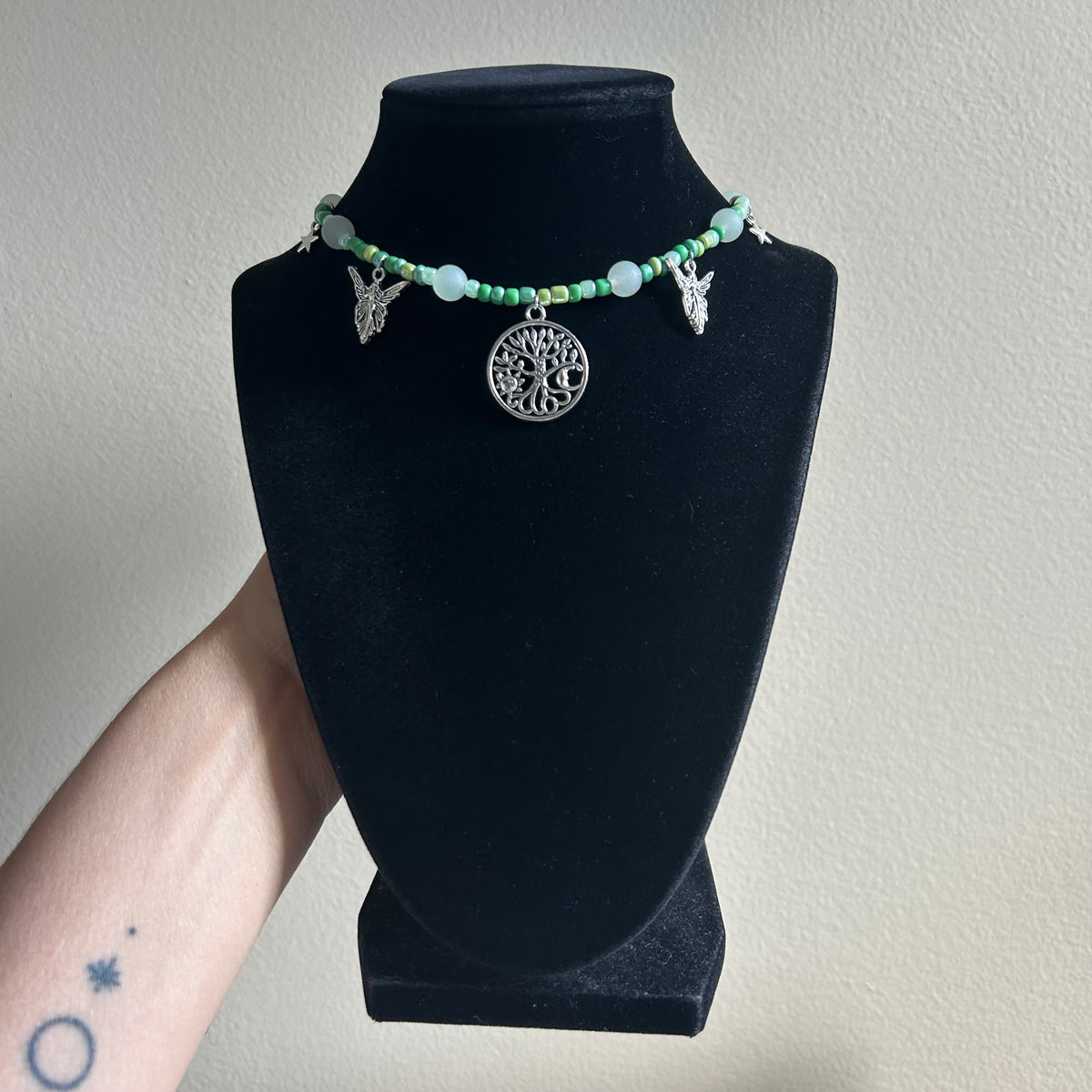 Garden Angel Beaded Necklace