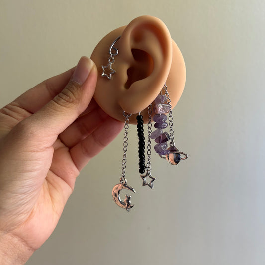 Cats In Space Ear Cuffs