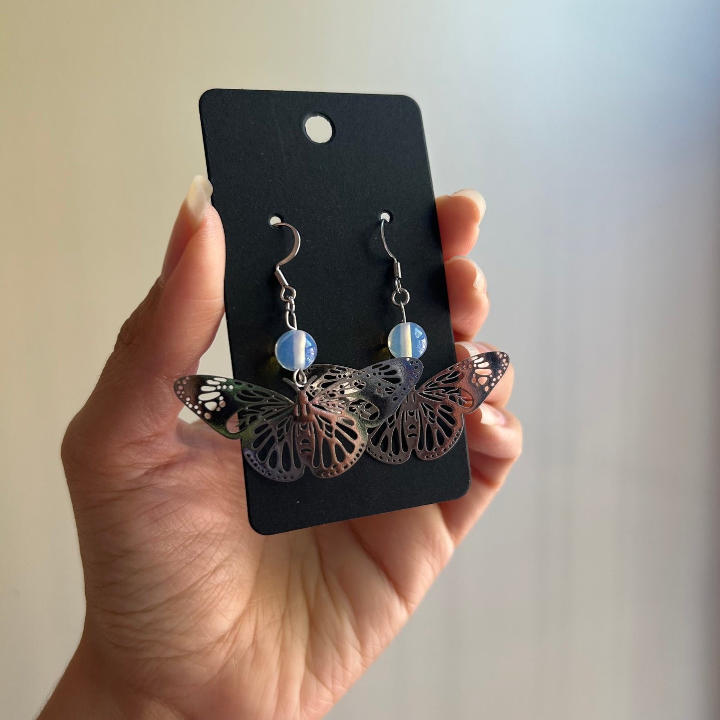 Opalite Butterfly Earrings