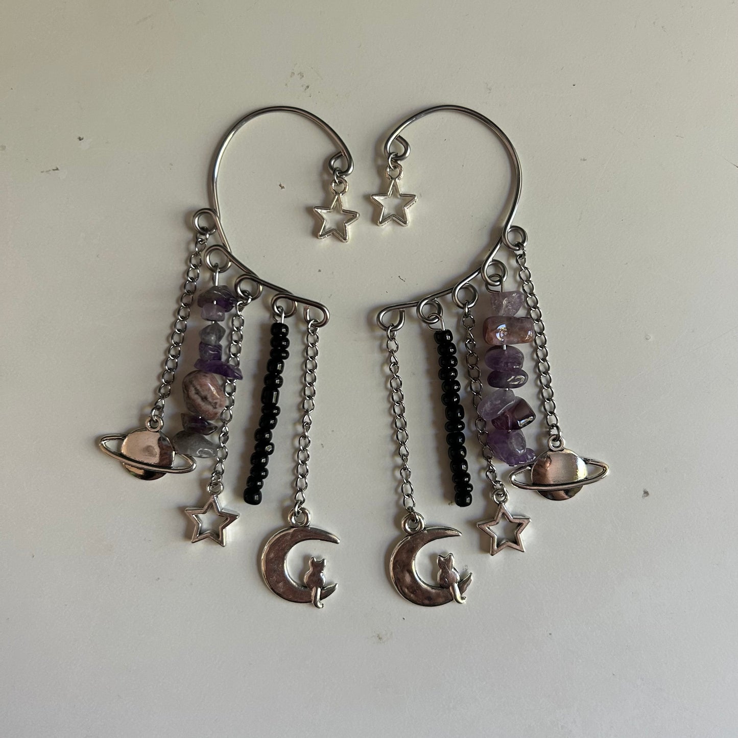 Cats In Space Ear Cuffs