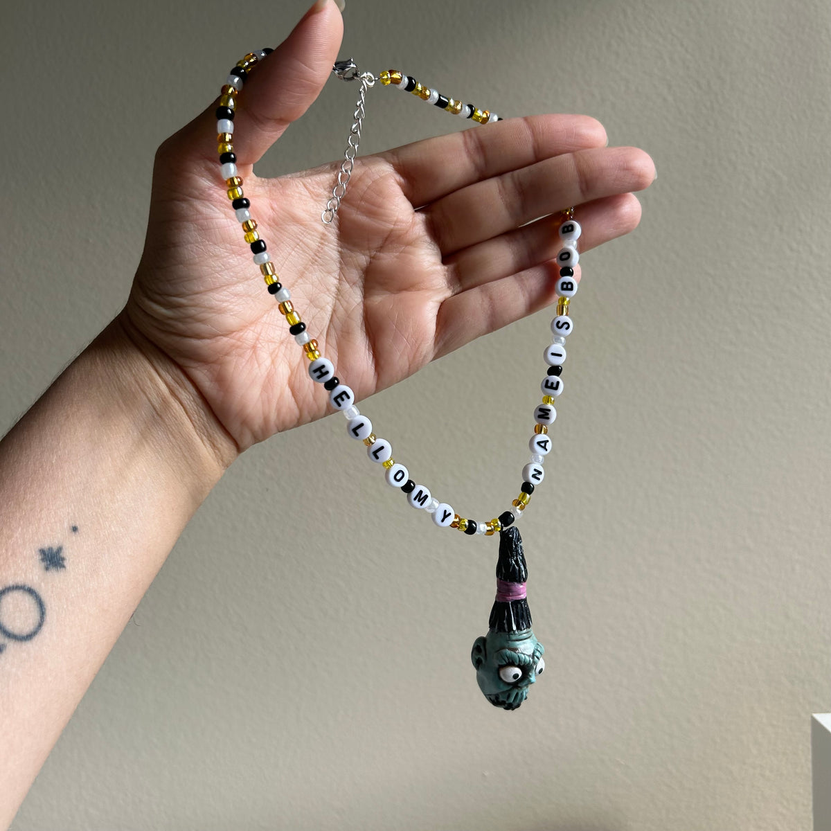 Beetlejuice Bob Beaded Necklace