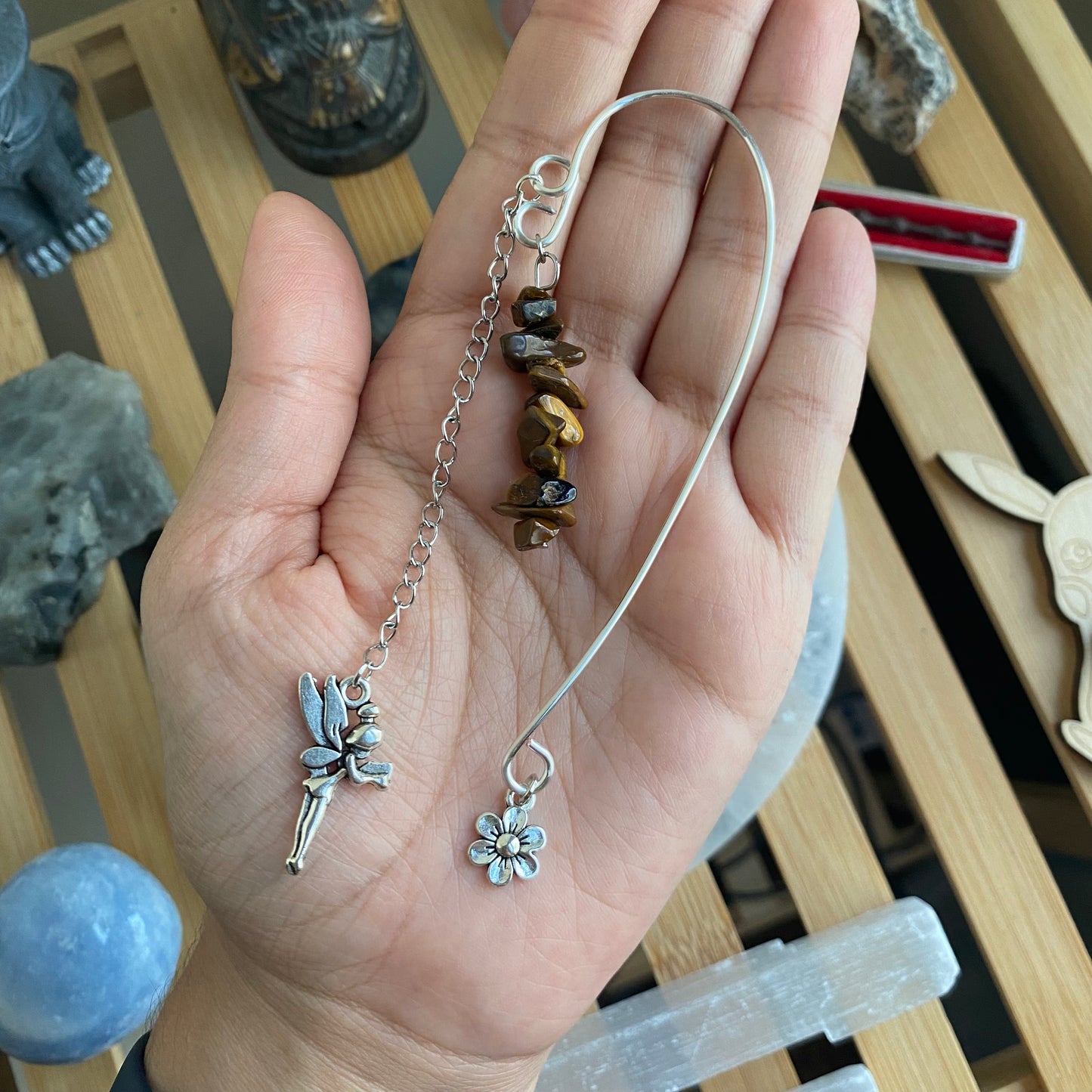 Tigers Eye Fairy Bookmark