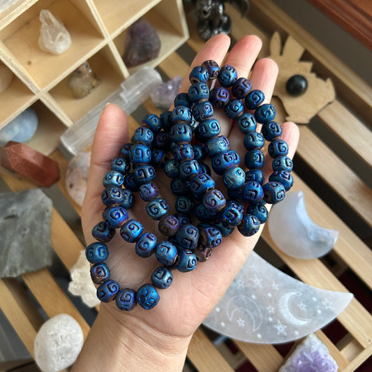 Metallic Blue Bracelet