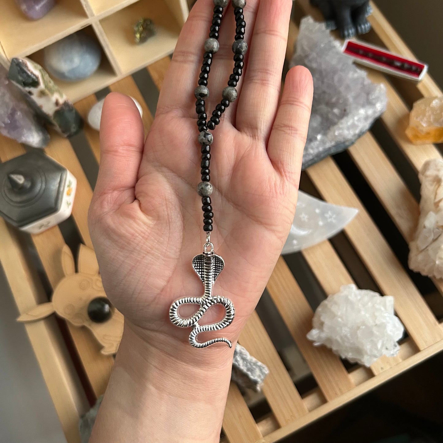 Cobra Lariat Necklace