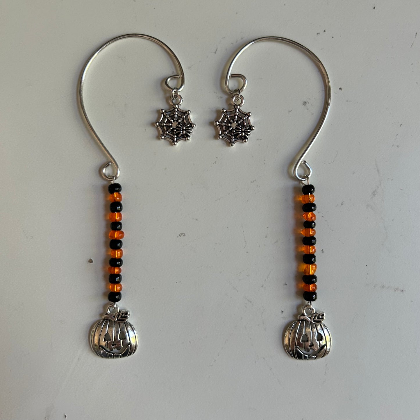 Jack-O-Lantern Ear Cuffs