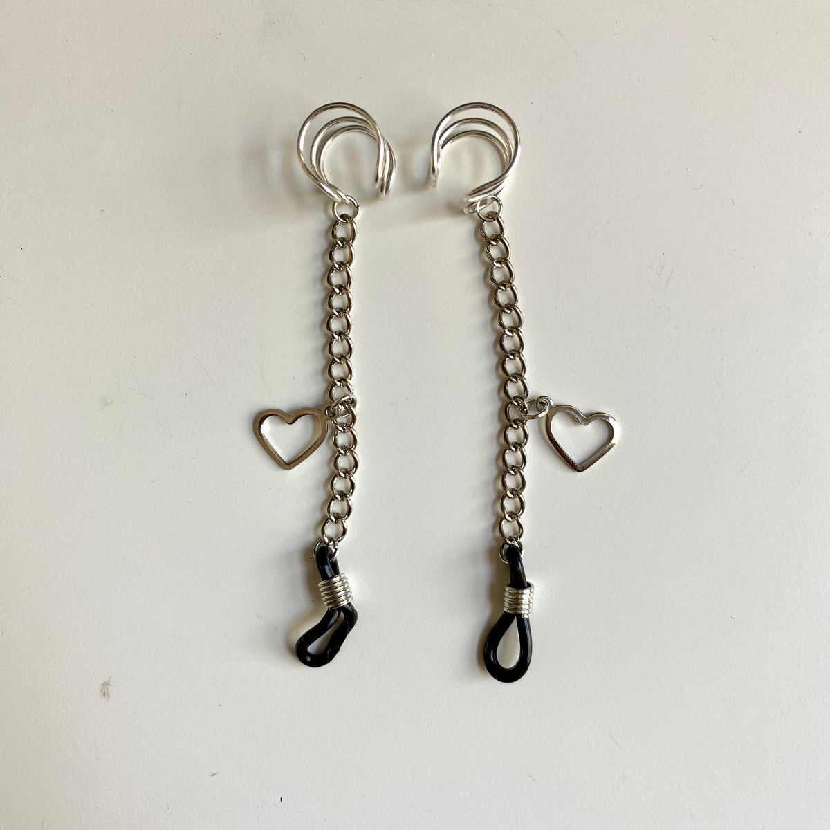 Heart Earbud Ear Cuffs