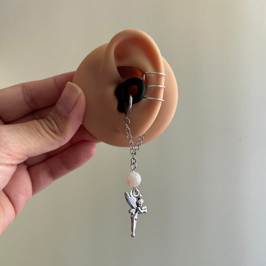 Flower Agate Fairy LOOP Ear Plug Ear Cuffs *LOOPS NOT INCLUDED*