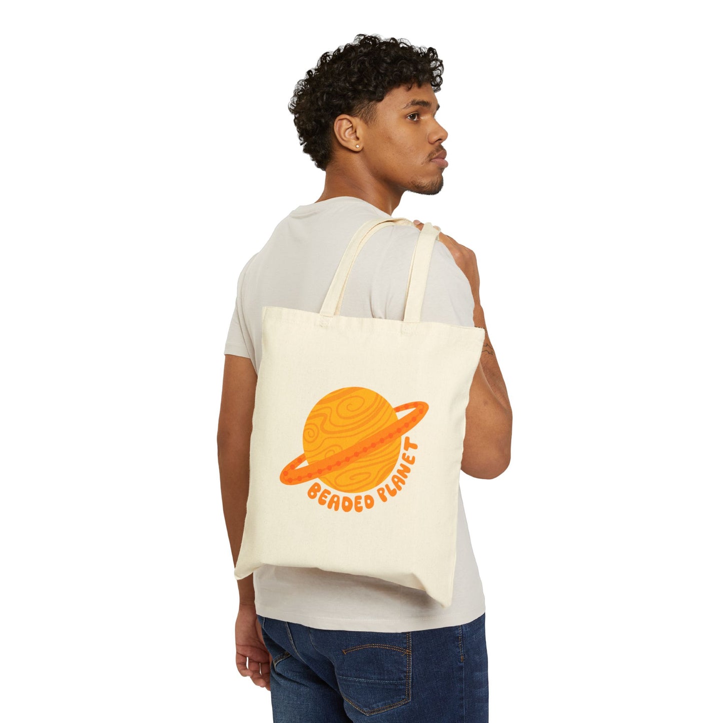 Beaded Planet Tote Bag - Design 1