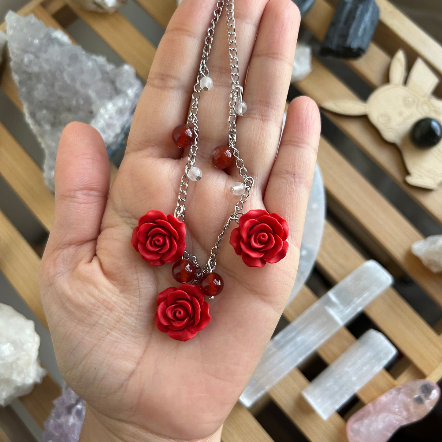 Valentine’s Roses Necklace