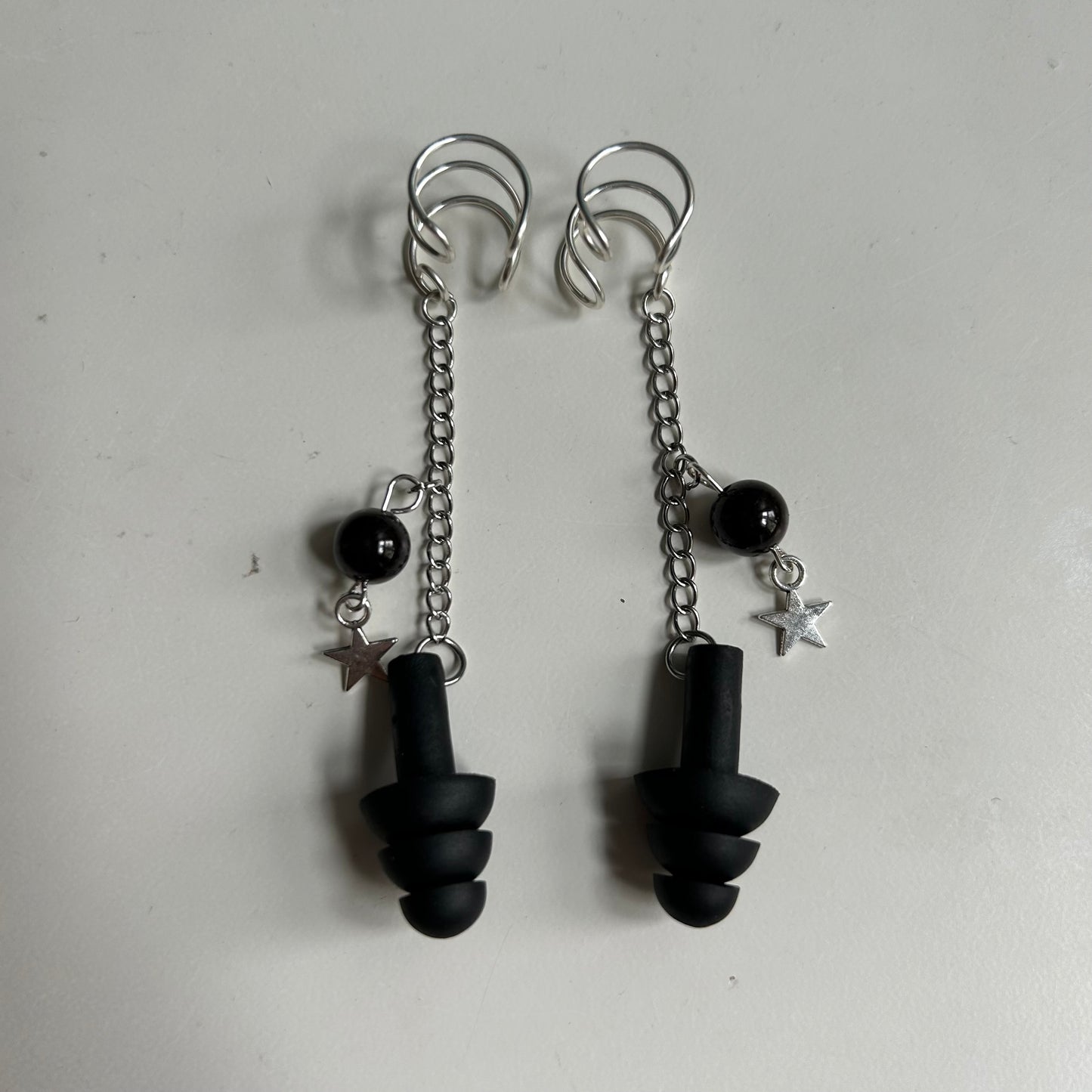 Garnet Star Earplug Ear Cuffs