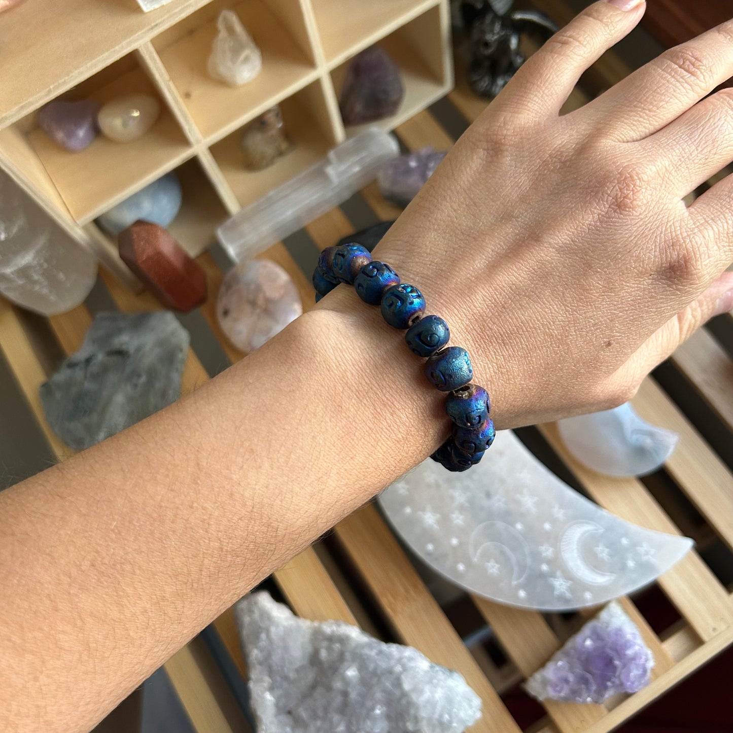 Metallic Blue Bracelet