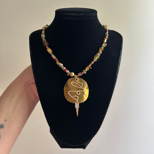 Bead Bucket Necklace 171