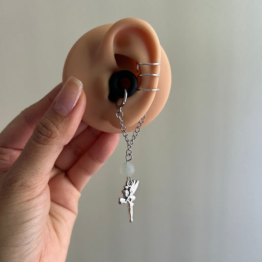 Green Fairy LOOP Earplug Ear Cuffs *LOOPS NOT INCLUDED *