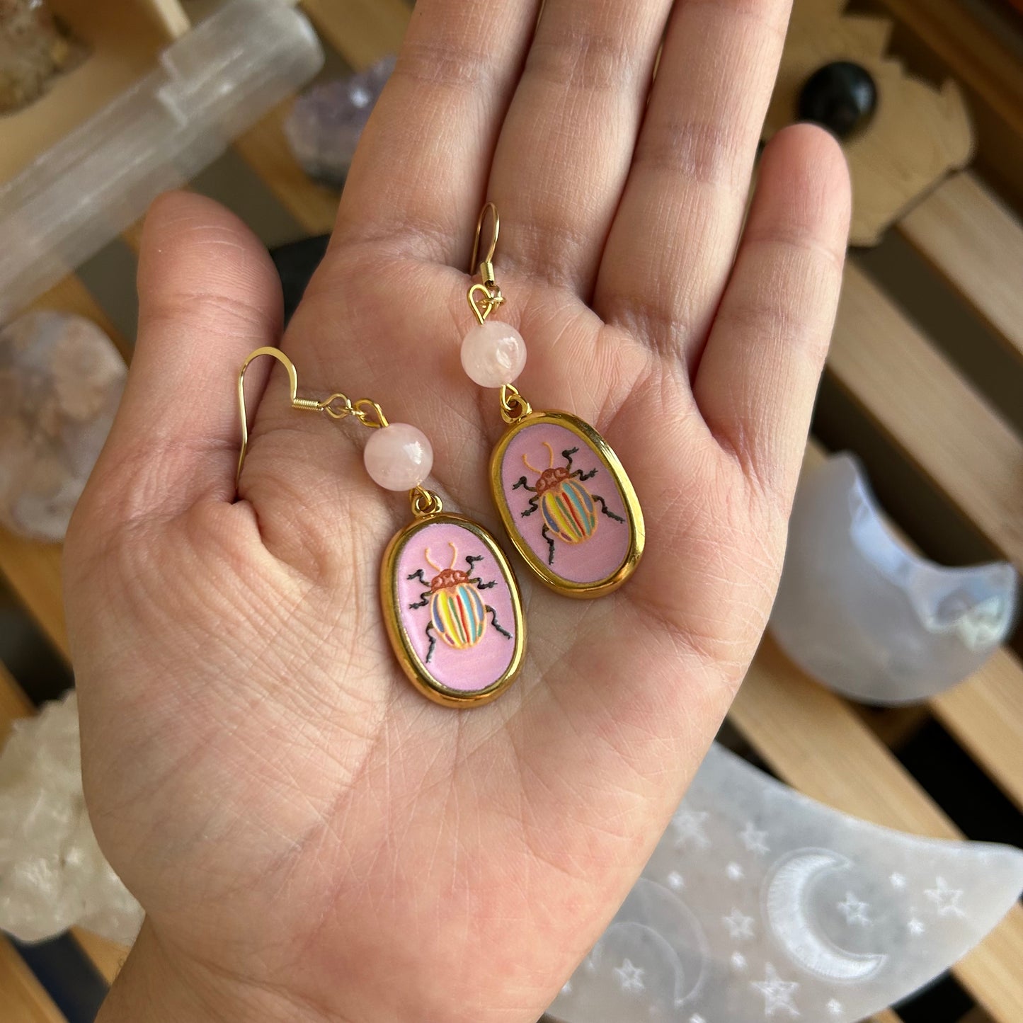 Quirky Beetle Earrings