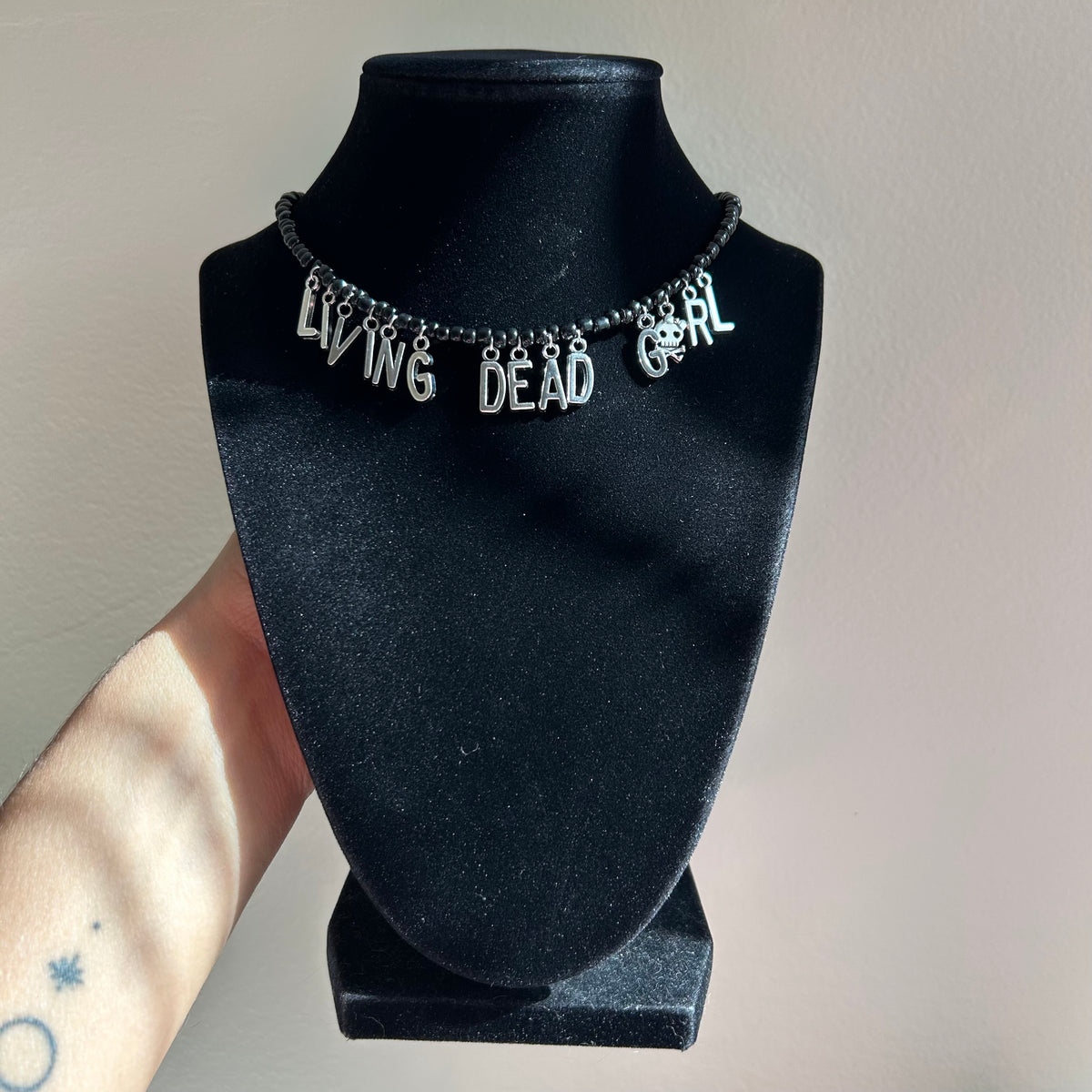 Living Dead Girl Beaded Necklace