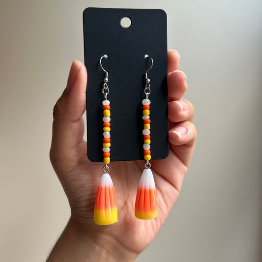 Candy Corn Earrings